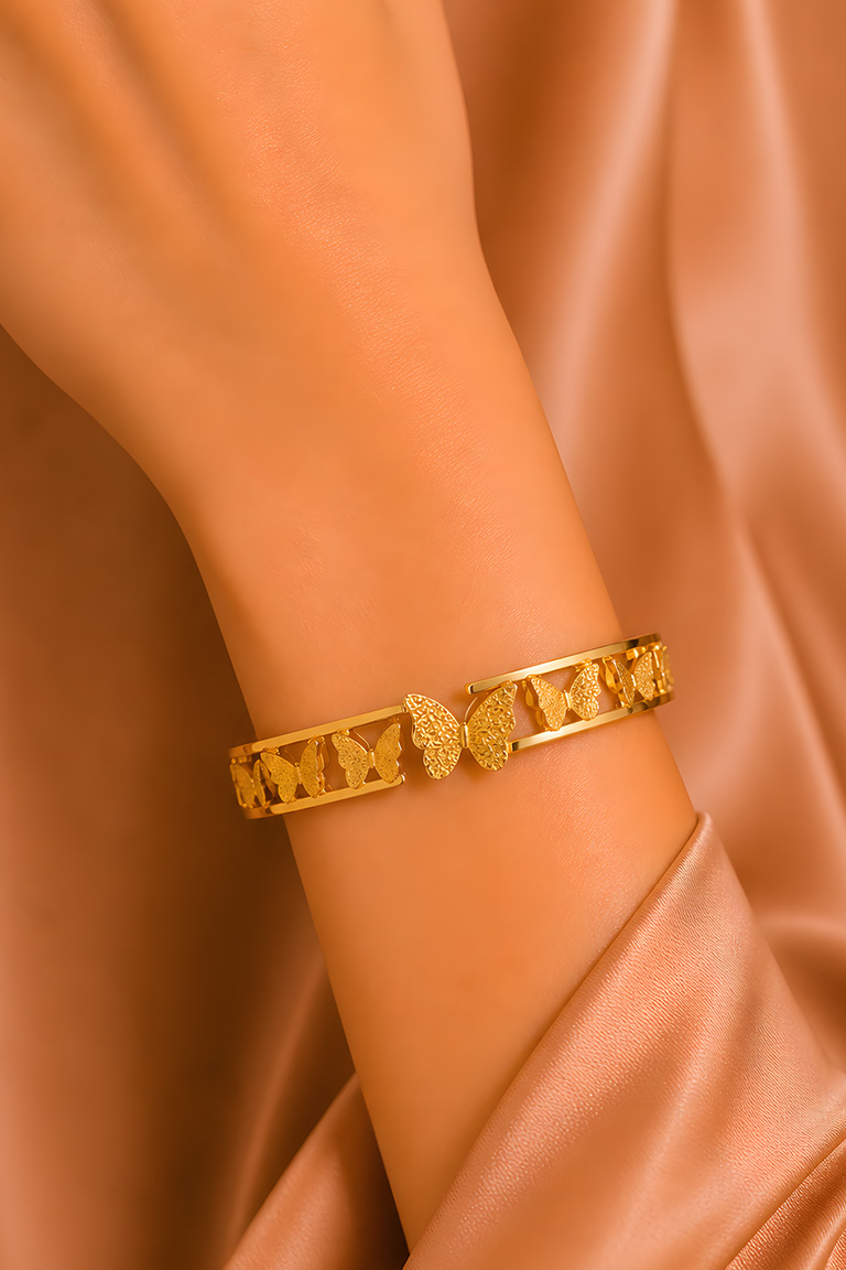 Elegant Butterfly Design Bangles - Image 2