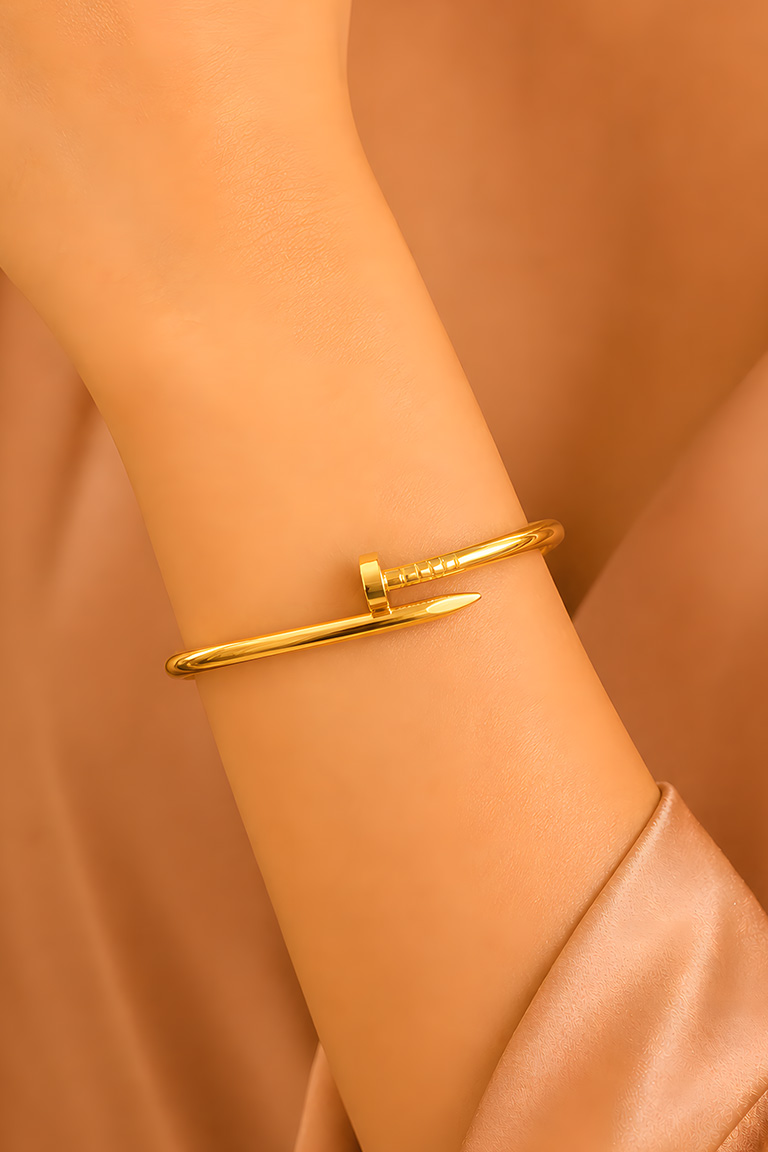 Minimal Nail Design Bangles - Image 2