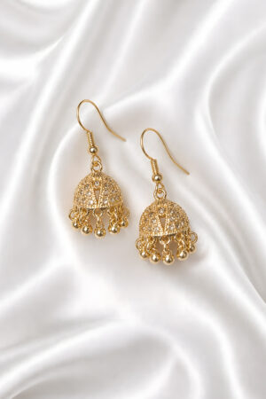 Golden Classic Jhumka Earrings