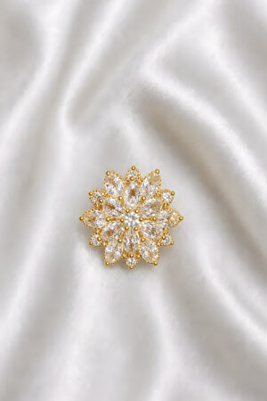 Luxury Crystal Flower Stud Earrings